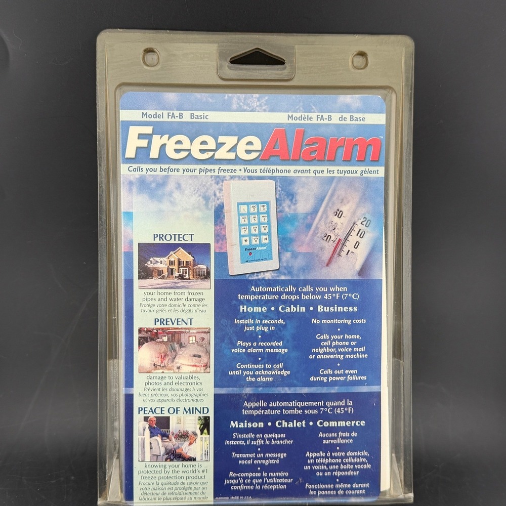 Control Products FreezeAlarm: Model FA-B, Basic Freeze Protection Dialer, NIB